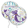 Amscan 3786501 Mermaid Wishes Orbz Foil Balloon