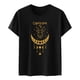 thumbnail image 3 of Gibobby Camisetas Mujer Baratas Manga Corta Mujeres Casual Impresión Manga Corta Cuello Redondo Camiseta Suelta Blusa Tops(Negro,M), 3 of 4