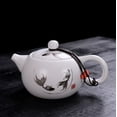 thumbnail image 5 of Porcelain Teapot, 6oz Tea Pot White Chinese Gongfu Tea Set, 5 of 12