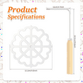 thumbnail image 4 of Bunuelos Mold with Wooden Handle, Aluminum Bunuelos Cookie Maker Mold, Detachable Rosette Maker Rosette Timbale Iron Set, 4 of 7