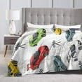 thumbnail image 4 of Racing Car Blanket Soft Fleece Blanket Cozy Throw Blankets For Couch Bed Living Room Decoration 80"X60", 4 of 8
