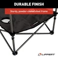 thumbnail image 4 of Lippert Components Table 2023053720 80 Pound Weight Capacity; Folding; Dark Gray; Two-Tier Design; With Dual Cup Holders/Carry Bag, 4 of 7