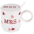 thumbnail image 1 of Tazas familiares simples, tazas pequeñas de cerámica frescas para parejas con cucharas y tapas, Mr. and Mugs,, 1 of 5