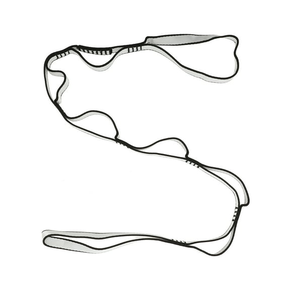 Unique Bargains 1 Pc Non-Elastic Yoga Band for Exercise Fitness 43.31"x0.59" Silver Tone