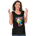 thumbnail image 3 of Urban Smurfette Dope Cartoon Attitude Tank Top Tee Shirt Women Brisco Brands S, 3 of 5
