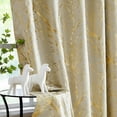 thumbnail image 1 of Cortinas opacas FMFUNCTEX, color marfil y dorado, 213 x 213 cm, 2 paneles, 1 of 9