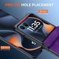 thumbnail image 4 of Vizvera para Motorola Razr 2025 Ultra Funda, con Protector de Pantalla y Carga Inalámbrica y Ultra Cuero PU Delgado Mate PC a Prueba de Golpes Cubierta Funda de Teléfono-morado, 4 of 7