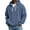 Navy, variant on Zip Up Hoodie Men Polar Fleece Hooded Sweatshirt Mens Drawstring Long Sleeve Fall Fashion Streetwear
