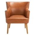 thumbnail image 2 of SAFAVIEH Delfino Modern Style Accent Chair, Cognac, 2 of 7