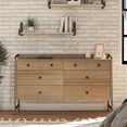 thumbnail image 2 of Novogratz Bushwick Wide 6 Drawer Dresser, Natural, 2 of 14