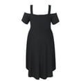 thumbnail image 6 of LapaPlus Elegant Evening Dress for Women, Black Formal Gown with Wide Straps, Perfect for Galas, Weddings & Special Occasions (Sizes 1X-5XL), 6 of 10