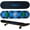 Blue Plaid, variant on Flybar Skateboards for Beginners, Complete Standard 31 Inch Skateboard, Double Kick, 8" Deck, Lightweight, Stickers