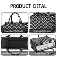 thumbnail image 4 of Large Capacity Tote Bag,Black and White Geometric Lattice Pattern Handbag Fashion Luxury Tote Bag,15.7"x13"x 5.1" Inches,Laptop Compatible, 4 of 6