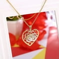 thumbnail image 6 of EOEMY Yellow Rose Gold Plated Necklace Pendant Heart 19 Inches 1mm Lobster B280-Default, 6 of 7