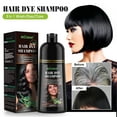 thumbnail image 4 of 3 In 1 Hair Color Shampoo, Fast 5-Min Hair Shampoo - Permanent Instant/3 in 1 wash/Care Convenient Use,500ml,Black, 4 of 8