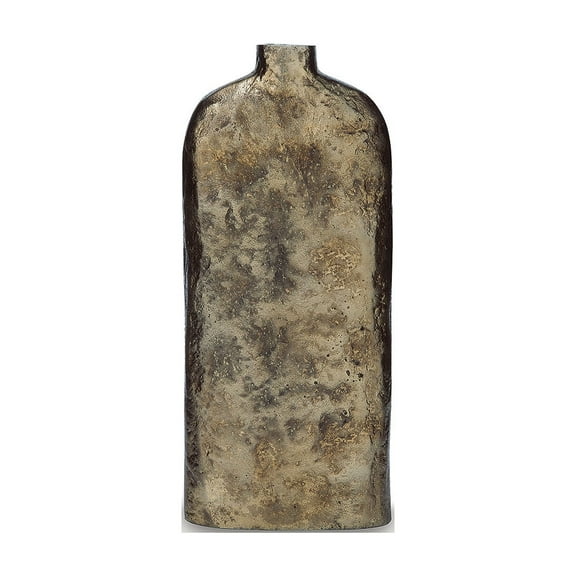 Signature Design by Ashley Wallmond 15.75" Metal Vase, Antique Brass Finish