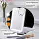 thumbnail image 4 of Mirror Portable Folding with 10X HD Mirror Tricolor Dimming Makeup Mirror Ultrathin Travel Mirror White, 4 of 5