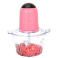 thumbnail image 2 of Picadora de carne 2L Exprimidor eléctrico de acero inoxidable Picadora de ajo para alimentos Cocina Picadora de verduras Mezclador Enchufe de EE. UU., Rosa Eigraketly HA008309-01, 2 of 6
