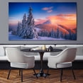 thumbnail image 5 of Framed Mountain Wall Art Large Scenery Wall Decal Winter Wonderlands Painting For Livingroom Bedroom Decoration Framed Painting Ready to Hang, 5 of 7