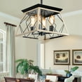 thumbnail image 5 of GymChoice 4 Light Kitchen Island Light Farmhouse Ceiling Pendant Light Fixture Rustic Chandeliers for Kitchen Island Dining Room Living Room Bedroom Foyer Entryway Bar, 5 of 6