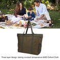 thumbnail image 3 of Un Bolso Más Fresco Aislado, Bolso Aislado Viaje Multi Del Bolsillo De La Alta Capacidad Del Verde Militar Para La Comida Campestre, 3 of 7