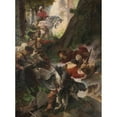 thumbnail image 3 of Alexander Jakesch 19x24 Black Modern Framed Museum Art Print Titled - The Discovery of Hot Springs by Charles Iv, 3 of 5