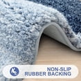 thumbnail image 3 of Luxury Bathroom Rug Mat, Extra Soft and Absorbent Bath Rug, Non-Slip Plush Shaggy Bath Carpet Runner, Machine Wash Dry, Bath Mats for Bathroom Floor, Tub and Shower, 47x24, Navy Blue, 3 of 6