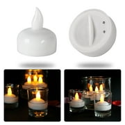 Prettyui-12 PCS Waterproof LED Flameless Floating Candles For Wedding Party Decoration Home Decor
