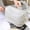 White, variant on Byujiro Double-Layer Cosmetic Pouch Large-Capacity Portable Makeup Organizer, Dual-Compartment Travel Toiletry Bag with Wrist Strap