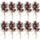 thumbnail image 1 of Ramo de flores de acebo y ramas de pino artificiales Laklulu de 10 piezas para Navidad, 1 of 5