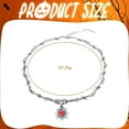 thumbnail image 2 of DESIGNICE Goth Accessories,heart Thorns Black Necklaces for Women,Alloy Goth Jewelry,For Men and Women Daily Use,Red, 2 of 7