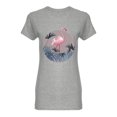 thumbnail image 1 of Pink Flamingo Graphic Shaped Tee Women's -Image by Shutterstock, 1 of 2