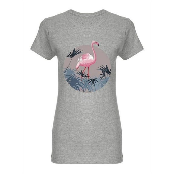 Pink Flamingo Graphic Shaped Tee Women's -Image by Shutterstock