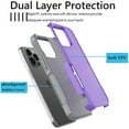 thumbnail image 4 of iPhone 15 Pro Case, 2 in 1 Phone Case for iPhone 15 Pro 6.1 inch ,Takfox Shockproof Protection Heavy Duty Armor Hard Plastic & Rubber Rugged Bumper Cover,Purple, 4 of 12