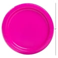 thumbnail image 3 of Unique Industries Neon Pink Round 9" Dinner Plates, 55ct, 3 of 3