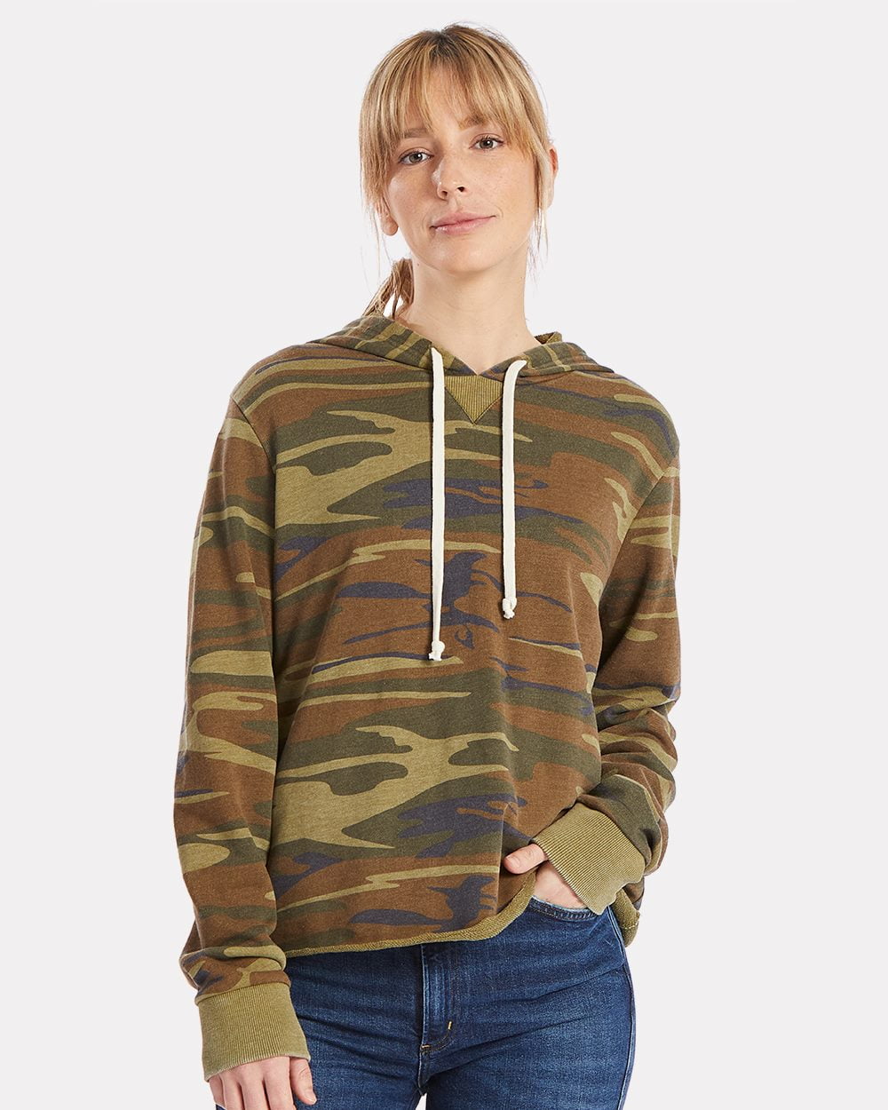 Forever 21 camo hoodie top