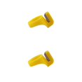 thumbnail image 1 of Injueey Anillo rebanador de hilo de coser ABS, reemplazo portátil, extremo abierto, ajustable, resistente al desgarro, Cable acolchado, Amarillo 2piezas, 1 of 6