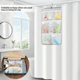 thumbnail image 6 of Mesh Bath Organizers for Shower with Hook, Quick Dry Hanging Shower Caddy College, Bath Storage with 8 Pockets and Rotating Hook for College Dorm Rooms, Bathroom,White, 6 of 7