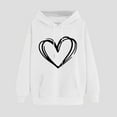 thumbnail image 2 of Annhoo Oversized Sweatshirts for Women Cute Graphic Printed Long Sleeve Hoodies Baggy Cozy Tops with Pocket, 2 of 3