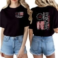thumbnail image 4 of ibiyuan 250th Anniversary Usa Shirt Women T Shirts Loose Fit Round Neck 250th Anniversary Usa Short Sleeve Shirts Independence Day Funny Shirts Womens Tops, 4 of 6