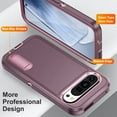 thumbnail image 4 of Dteck Case for Google Pixel 9 Pro XL,Shockproof 3-Layer Protection Case Built-in Kickstand Military Grade Protective Cover for Google Pixel 9 Pro XL,Purple, 4 of 8