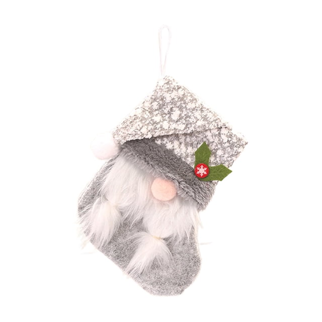 Sombrero De Punto, Calcetines De Muñeco De Gnomo Sin Rostro, Bolsa De Regalo De Dulces De Navidad, Colgante De Árbol De Navidad, Decoración Del Hogar De Año Nuevo Inevent HA042036-03