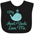 thumbnail image 3 of Inktastic My Aunt and Uncle Love Me Whale Boys or Girls Baby Bib, 3 of 4