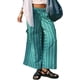 thumbnail image 1 of Pantalones Anchos de Verano para Mujer, Cómodos, Color Verde Malaquita, Talla M, 1 of 5