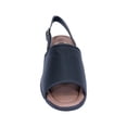 thumbnail image 2 of 24 HOUR COMFORT Sally Women Extra Wide Width Open-Toe Slingback Buckle Open Back BLACK 9.5, 2 of 7