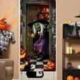 thumbnail image 4 of DAMAI Halloween Door Cover 35x71 Inch Large Witch Door Cover with Rope Halloween Door Decoration Witch Door Cover Photo Background for Halloween Party Supplies Home Hanging Indoor Outdoor Decor, 4 of 6