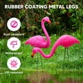 thumbnail image 6 of Joyfy 2 Pack Small Pink Flamingo, Yard Flamingo For Outdoor Garden Decor, Luau Party Statue, Beach, Tropical Party, 6 of 6