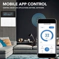 thumbnail image 3 of NFTIGB 16A Smart Thermostat with Color LCD Display, Programmable Wi-Fi Electric Heating Temperature Controller for Home Office Shopping Mall, 90V-240V White (3.4 inches / 8.6 cm), 3 of 9