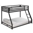 thumbnail image 4 of DHP Miles Low Bunk Bed for Kids, Twin Over Full, Black, 4 of 11