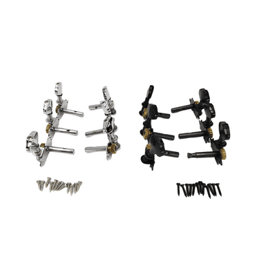 Vintage Open Gear String Tuners Tuning Pegs Key for Acoustic Classical Guitar Accessories Black